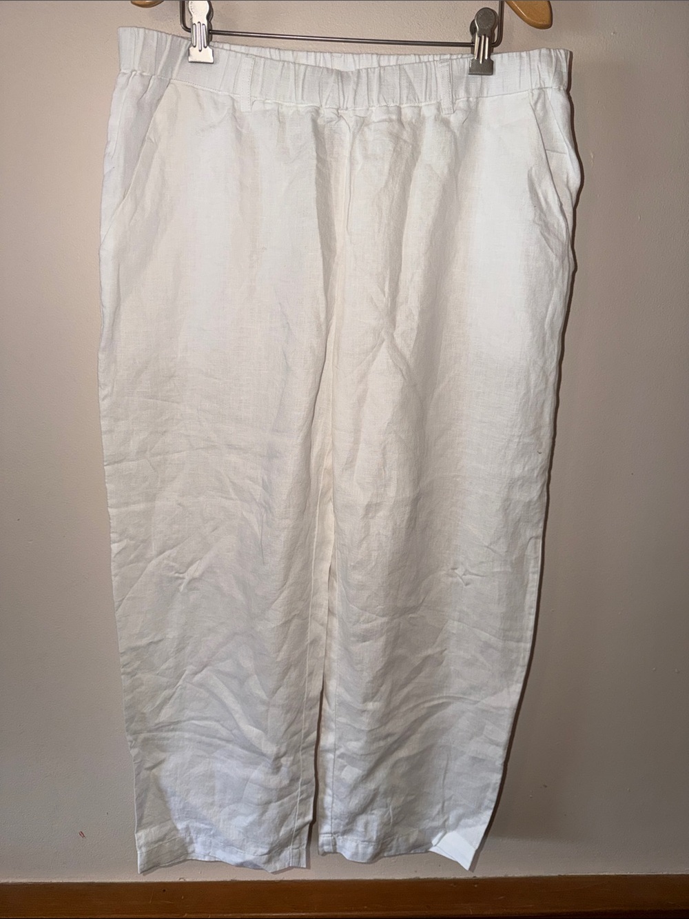 NWT Quince European Linen Pants Size L - Picture 6 of 9